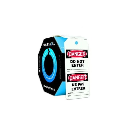 Accuform Danger, PF-Cardstock, 6-5/8 in Width, 3-5/8 in Height FBTAR140